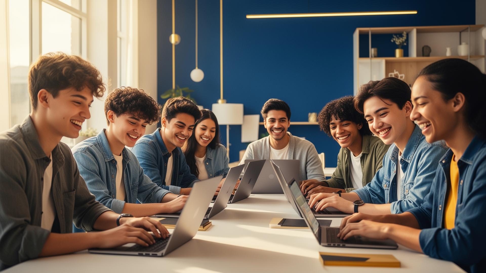 Diverse students learning online with Primus Path